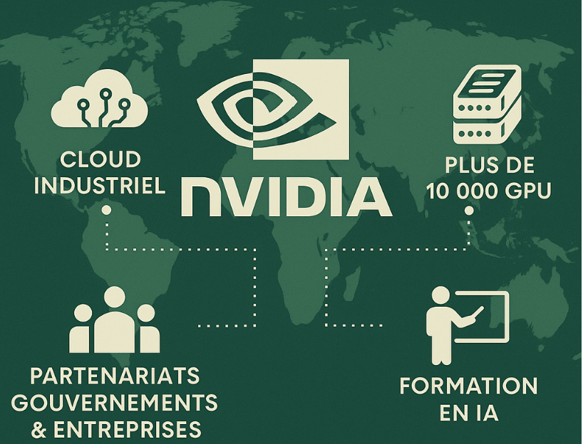 Nvidia accélère son expansion en Europe : vers une infrastructure IA souveraine et industrielle